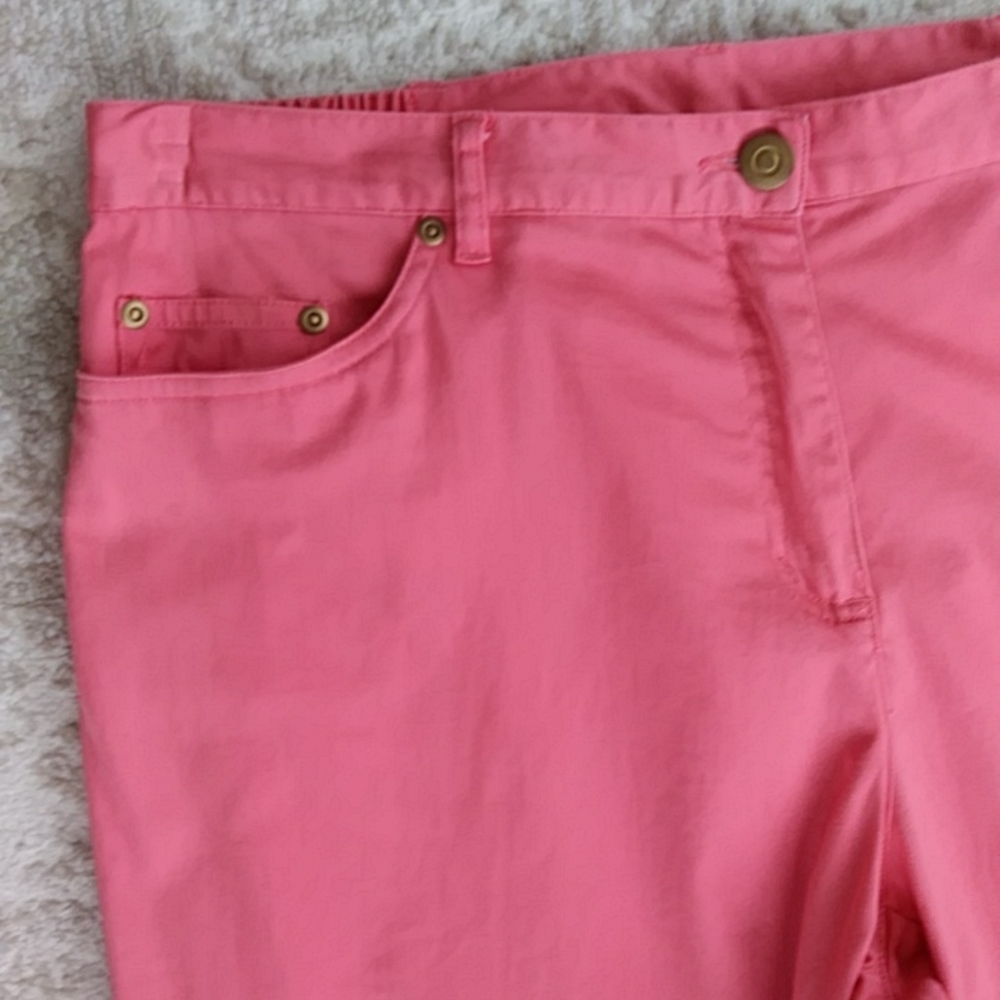 Brielle Blvd. Embellsihed Capri Pants 14P Pink Orange - Picture 6 of 16